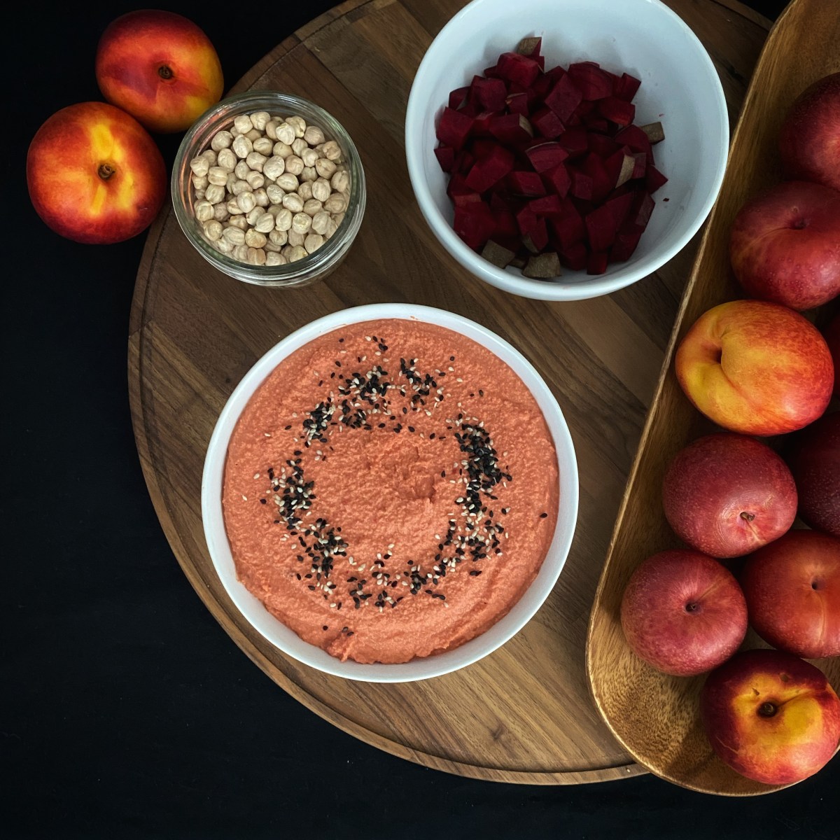 Red and Yellow Beet Root&nbsp;Hummus